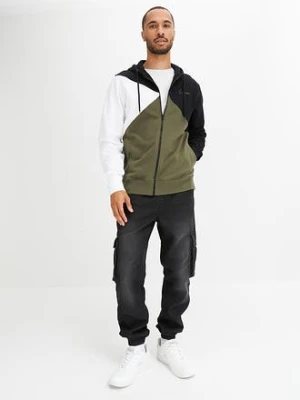 Bluza rozpinana z kapturem z bawełny organicznej bonprix