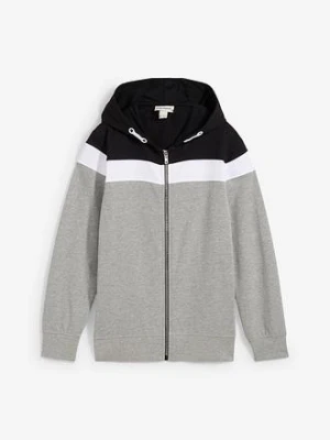 Bluza rozpinana z kapturem z miękkiej mieszanki bawełny bonprix