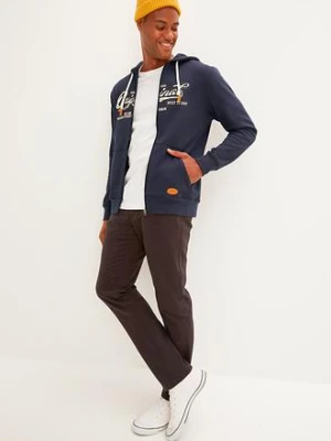 Bluza rozpinana z kapturem, z miękko szczotkowaną spodnią stroną bonprix