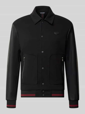 Bluza rozpinana z kołnierzykiem typu kent Antony Morato Czarny