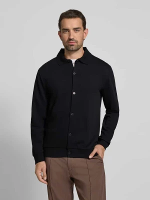 Bluza rozpinana z kołnierzykiem typu kent lindbergh