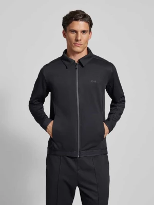Bluza rozpinana z kołnierzykiem typu kent model ‘Surley’ BOSS Green