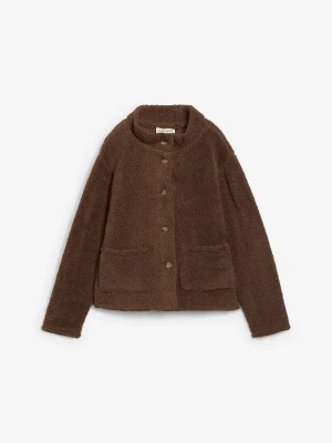 Bluza rozpinana z kożuszkowego polaru BonPrix brązowy