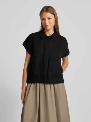 Bluza rozpinana z krytą listwą guzikową model ‘Gesy’ Opus Czarny