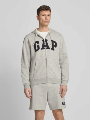 Bluza rozpinana z logo i kieszenią kangurka GAP