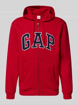 Bluza rozpinana z logo i kieszenią kangurka GAP