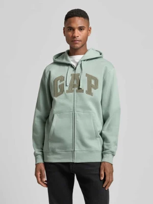 Bluza rozpinana z logo i kieszenią kangurka GAP