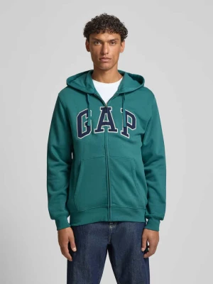 Bluza rozpinana z logo i kieszenią kangurka GAP