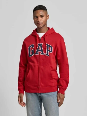 Bluza rozpinana z logo i kieszenią kangurka GAP