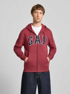Bluza rozpinana z logo i kieszenią kangurka GAP