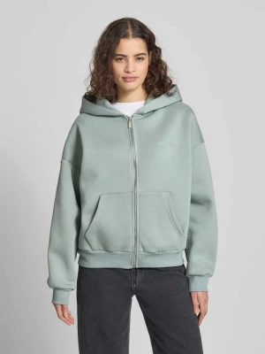 Bluza rozpinana z logo i kieszenią kangurka REVIEW