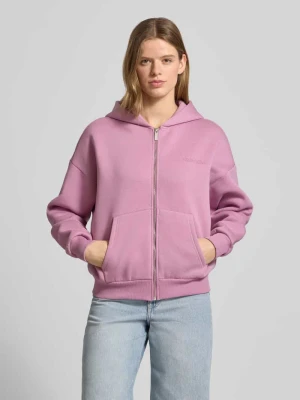 Bluza rozpinana z logo i kieszenią kangurka REVIEW