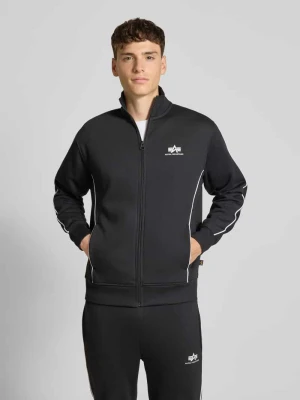 Bluza rozpinana z logo i stójką alpha industries