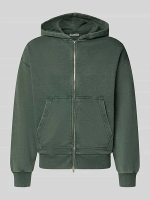 Bluza rozpinana z mieszanki bawełny z kapturem model 'SPENCER' Redefined Rebel Oliwkowy