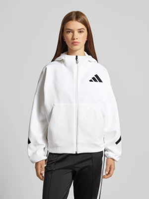 Bluza rozpinana z nadrukiem z logo ADIDAS SPORTSWEAR