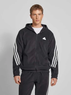 Bluza rozpinana z nadrukiem z logo ADIDAS SPORTSWEAR
