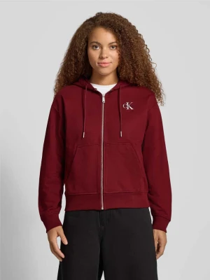 Bluza rozpinana z nadrukiem z logo Calvin Klein Jeans