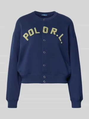 Bluza rozpinana z nadrukiem z logo i listwą guzikową Polo Ralph Lauren