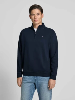 Bluza rozpinana z naszywkami z logo i stójką PME Legend Granatowy
