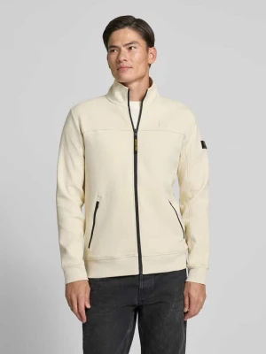 Bluza rozpinana z naszywkami z logo i stójką PME Legend Złamany biały
