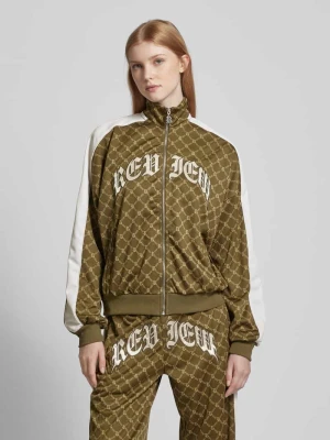 Bluza rozpinana z naszywkami z logo REVIEW