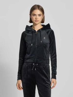 Bluza rozpinana z obszyciem kamieniami stras model ‘MADISON’ Juicy Couture