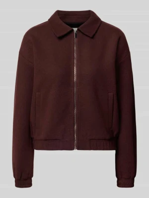 Bluza rozpinana z podszewką wewnętrzną z polaru model 'Gerzi' Opus Bordowy