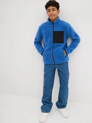 Bluza rozpinana z polaru baranka bonprix