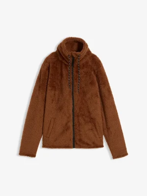 Bluza rozpinana z polaru BonPrix brązowy