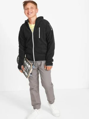 Bluza rozpinana z polaru z kontrastowymi detalami bonprix