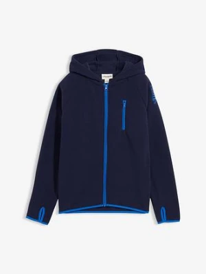 Bluza rozpinana z polaru z kontrastowymi detalami bonprix