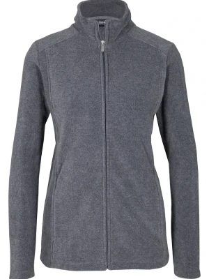Bluza rozpinana z polaru ze stójką BonPrix szary