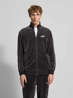 Bluza rozpinana z weluru z wyhaftowanym logo PUMA PERFORMANCE