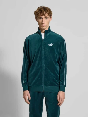 Bluza rozpinana z weluru z wyhaftowanym logo PUMA PERFORMANCE