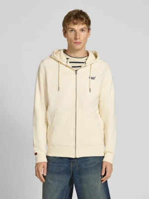 Bluza rozpinana z wyhaftowanym logo i kapturem Superdry
