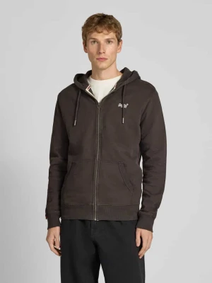Bluza rozpinana z wyhaftowanym logo i kapturem Superdry