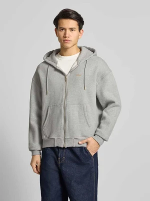 Bluza rozpinana z wyhaftowanym logo i kieszenią kangurką BLKVIS