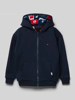 Bluza rozpinana z wyhaftowanym logo model ‘FLAGS’ Tommy Hilfiger Teens