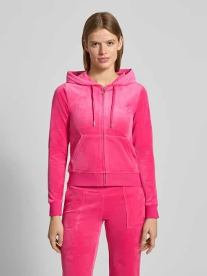 Bluza rozpinana z wyhaftowanym logo model „ROBERTSON” Juicy Couture