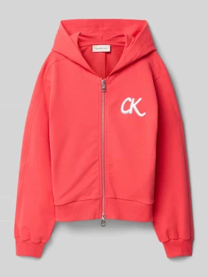 Bluza rozpinana z wyhaftowanym logo model ‘TERRY’ Calvin Klein Jeans