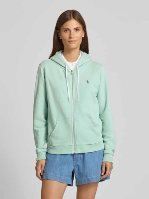 Bluza rozpinana z wyhaftowanym logo Polo Ralph Lauren
