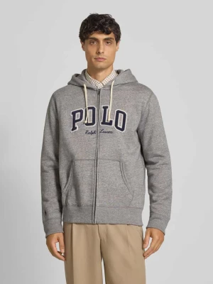 Bluza rozpinana z wyhaftowanym logo Polo Ralph Lauren