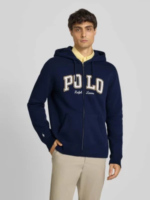 Bluza rozpinana z wyhaftowanym logo Polo Ralph Lauren Granatowy