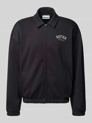 Bluza rozpinana z wykładanym kołnierzem i wpuszczanymi kieszeniami REVIEW