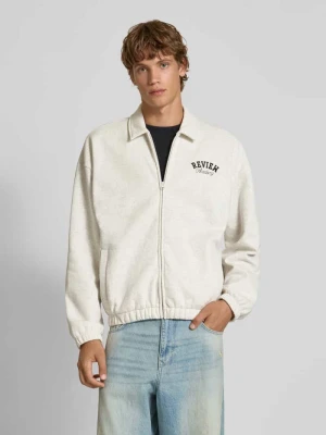 Bluza rozpinana z wykładanym kołnierzem i wpuszczanymi kieszeniami REVIEW