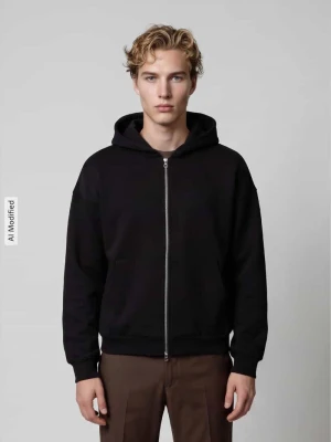Bluza rozpinana o kroju boxy fit z mieszanki bawełny model 'GOYLE' Only & Sons Czarny