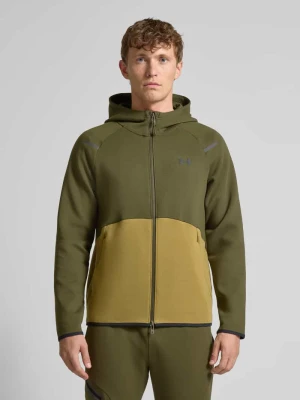 Bluza rozpinana z zamkiem błyskawicznym dwustronnym model ‘Unstoppable’ Under Armour Oliwkowy