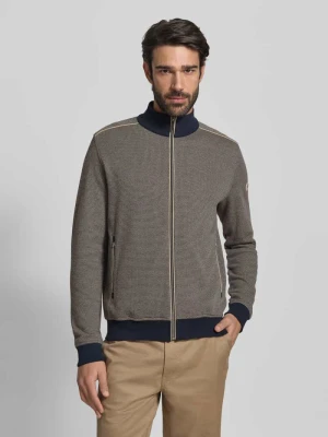 Bluza rozpinana z zamkiem błyskawicznym i detalem z logo Bugatti