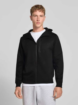 Bluza rozpinana z zamkiem błyskawicznym model 'COFUSION' Jack&Jones Czarny