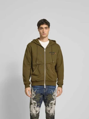 Bluza rozpinana zapinana na zamek błyskawiczny Dsquared2 Oliwkowy